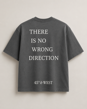 Load image into Gallery viewer, The Direction Tee — Washed Charcoal