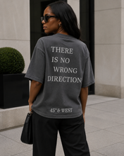 Load image into Gallery viewer, The Direction Tee — Washed Charcoal